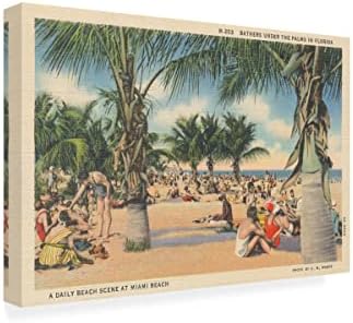 Търговска марка на Fine Art Плажна картичка III Платно-арт от Wild Apple Portfolio 22x32