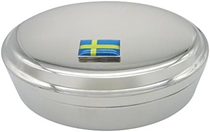 Ковчег за Бижута с Отложено във формата на Хартата Швеция Овални Финансирани