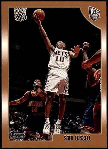 1998 Topps 53 Сам Касселл Ню Джърси Нетс (баскетболно карта) NM/MT Nets Флорида Св.