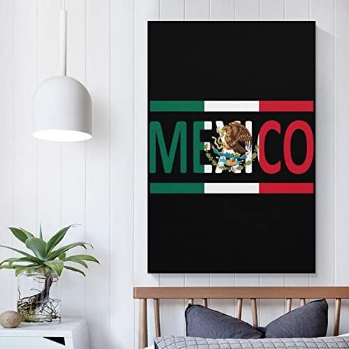 Мексикански Флаг Печатна Картина на Стенно Изкуство, Съвременно Произведение, Вертикална Подвесная Картина за Декорация на Дома в Спалнята
