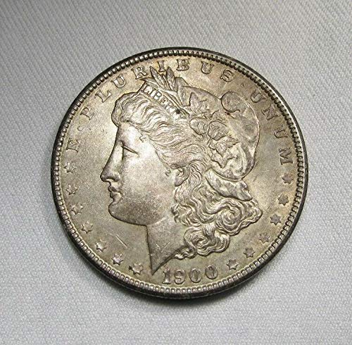Сребърен долар Морган 1900 г., около 1 долар в необращенном формата на
