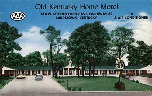 Motel Old Kentucky Home в Бардстауне, Кентъки, оригиналната реколта картичка