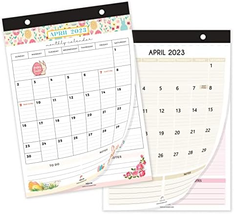 Календари в хладилник за 2023-2024 години от Strive Дзен, Електронен Бележник-календар на хладилника, Планер, размер A5, идеален за индивидуално планиране на срещи, април 2023 - декември 2024