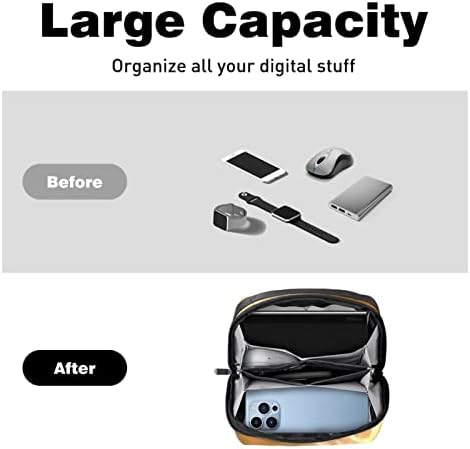 Калъф за носене, чанта, USB-кабел, органайзер, джобен аксесоар в чантата си джоб, чанта-мишка в тыквенном стил за Хелоуин