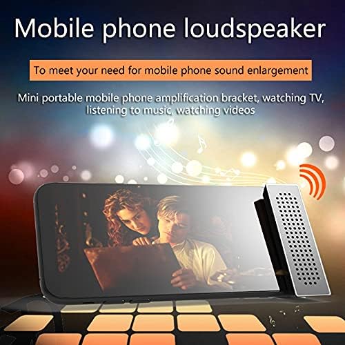 ikasus Преносим държач за мобилен телефон с усилване на звука, не изисква свързване на Bluetooth и зареждане на мобилен телефон, Високоговорител, поставка за слушане на песни, гледане на драми, видео Зелен