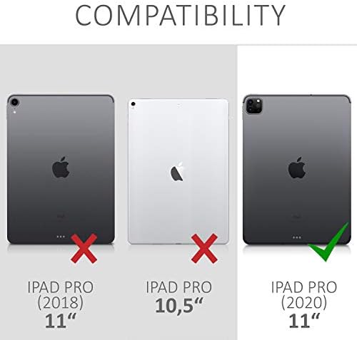 калъф kwmobile Съвместим с Apple iPad 5 Air. Нов (2022) / iPad Pro 11 (2020 Г.) Корица - Мека Задна Защитна капачка от TPU за таблет - Прозрачен