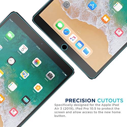 Защитно фолио от балистични стъкло Tech Броня е Предназначен за Apple iPad Air 3 (2019), iPad Pro 10,5 (2017) см от закалено стъкло, 1 опаковка