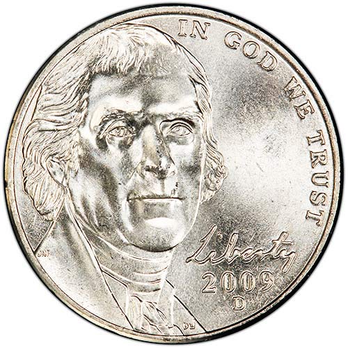 2009 D Сатинировка Jefferson Nickel Choice, Без да се позовават на Монетния двор на САЩ
