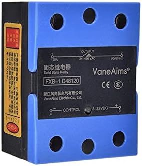 ZENYS Ново твердотельное реле с панти капак FXB-1 10A25A40A60A80A100A120A За управление на постоянен ток, без термична паста, еднофазно реле (Размер: DC-AC-120A)