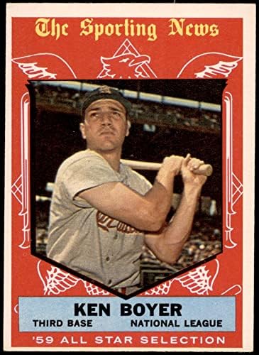 1959 Топпс № 557 всички звезди Кен Бойер Сейнт Луис Кардиналс (бейзболна картичка) EX/Mount Кардиналс