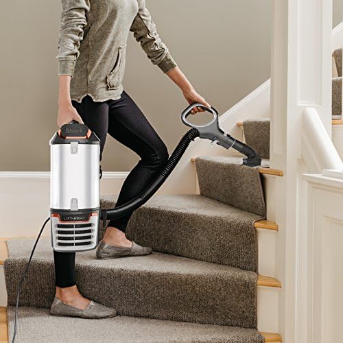 Вертикална прахосмукачка Шарк DuoClean за почистване на килими и твърди подови настилки с Поднимающимся Ръчно почистване, почистване на HEPA-филтър и анти-алергични упл