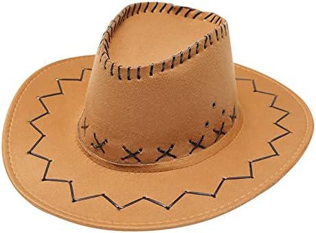 Шапка от слънцето в западен стил, ковбойская шапка в западен стил за жени и мъже, лятна шапка от слънцето с широка периферия, летни шапки с колан