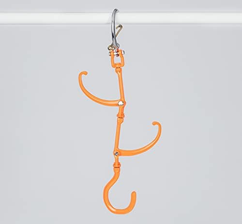 Соединяемая Закачалка с J-Образно плетене на една кука (Удлинителем), ярко-оранжев цвят