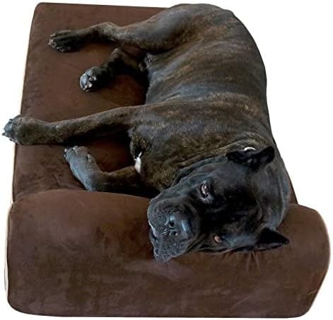 Ортопедично легло за кучета Гепи Beds - Легло за кучета с ефект на паметта за кучета, страдащи от артрит, и по-възрастни кучета - Легло за кучета, която може да се пере в машина с водоустойчива подложка - XL, 52 x 34