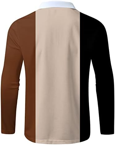 Мъжки Ежедневни Есенно-Зимна Риза с Дълъг ръкав и Отложным яка Тениска с Принтом, Блуза, Блузи с Имитация на шията