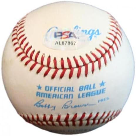 Франк Робинсън Подписа OAL Baseball С Автограф на Orioles PSA/DNA AL87867 - Бейзболни топки с автографи