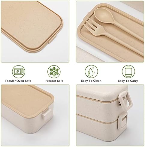 Текстурный Дизайн Материал От Пшеничен Влакна Bento Lunch Box Херметични Контейнери За Деца И Възрастни