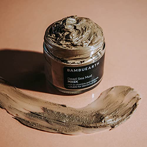 Маска от кал от Мъртво море BambuEarth - Отшелушивающая маска за лице спомага за подобряване на кръвообращението за постигане на сияние - Подхранваща маска за подобряване на външния вид на кожата