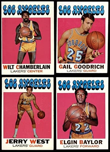 1971-72 Топпс Лос Анджелис Лейкърс Сет екип 4.5 - VG/EX+ - Комплекти баскетболния отбор