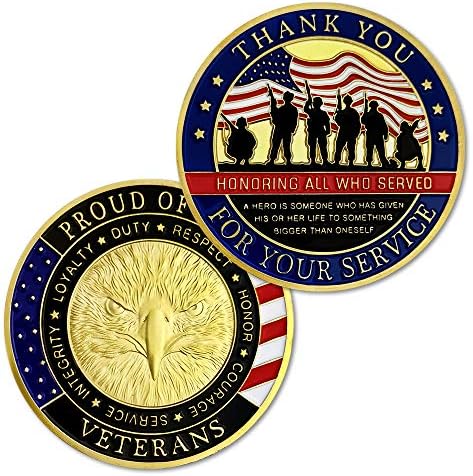 Военни ветерани оспорват Монетата Благодаря Ви за Вашата служба Благодарственный подарък