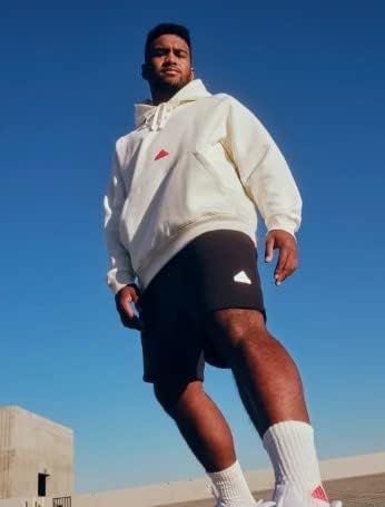 Мъжки спортни дрехи Adidas РУНОТО HOODY С КАЧУЛКА, Бели на цвят, Размер 2XL