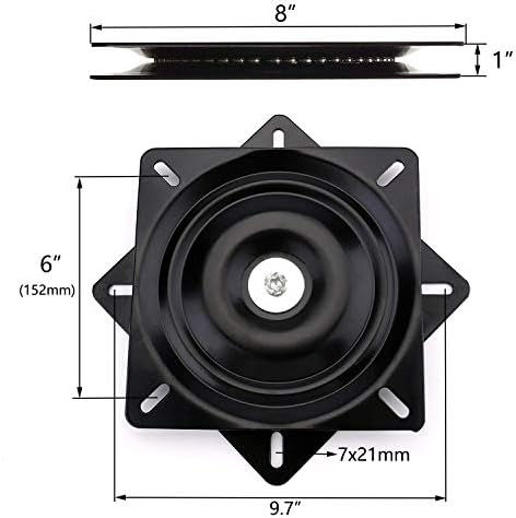 AAGUT 8 Отточна тръба на шарнирна връзка Пластинчатый Механизъм за кресла с възможност за сгъване на облегалката и бар Стол за сядане Сверхмощное Завъртане База Квадратна Завъртане на Мебели Взаимозаменяеми Въртяща