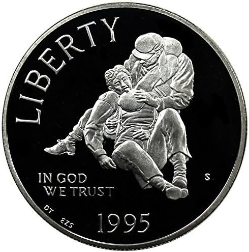 Незабравим Сребърен Долар От Скъпоценния Камък на Времето на Гражданската ВОЙНА-1995 Г.