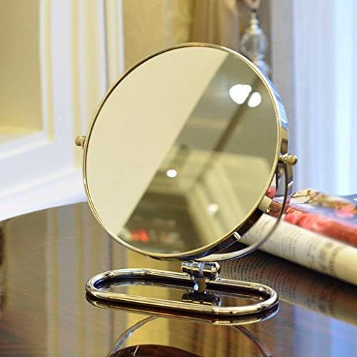 HTLLT Козметично Огледало За Грим Складное Огледален щипка За Носене на Креативно Тоалетна Огледало Кръгло Въртящо се Огледало За Грим