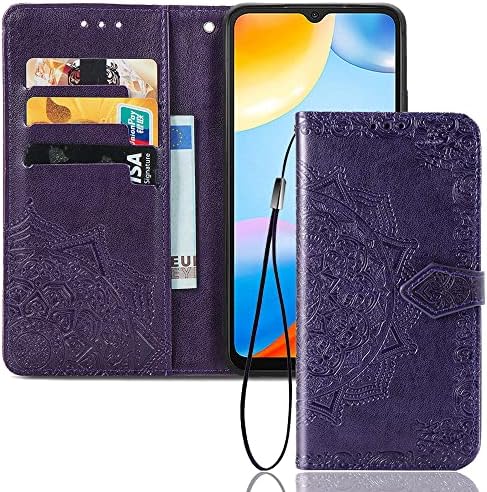 MEMAXELUS Чанта-портфейл с панти капак за OnePlus 11 5G, калъф за телефон OnePlus 11 5G с Магнитна стойка, Слот за карти, дизайна на Мандала, Кожен Защитен калъф Премиум-клас за OnePlus 11 5G Мандала Purple SD