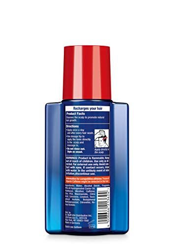 Alpecin After Shampoo Течно средство за възстановяване на косата с кофеин, 6,76 течни унции (опаковка от 3 броя), Тоник за кожата на главата за растеж редеющих коса при мъжете, Без сулфати, с рициново масло