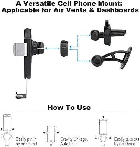 Флаг на Катар Кола За телефон Hands Free Air Vent Държач за Мобилни Телефони, Съвместима с вашия Смартфон iPhone Кола Люлка Универсални