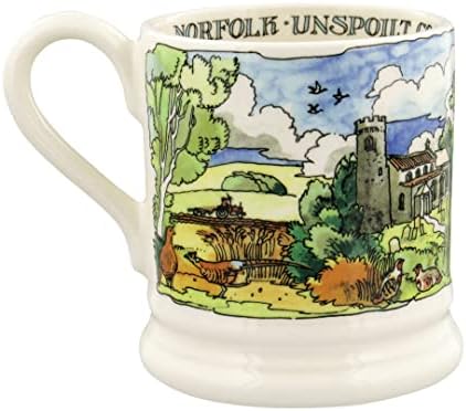 Керамични пейзажи мечти са ръчно изработени в стил бохо Ема Бриджуотър, на брега на Норфолк, Англия, подарък чаша за кафе и чай в полпинты