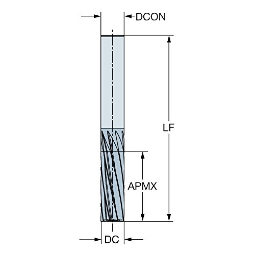 Торцевая fresa е sandvik Coromant 2P051-1000-ОА O10A CoroMill Plura с твердосплавным квадратна буртиком, Правосторонний парче, Без охлаждаща течност, интерфейс iLock (комплект от 1)