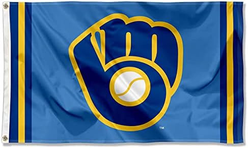 Ретро Лого Milwaukee Brewers, Флаг и Знамето с Логото на Milwaukee Brewers