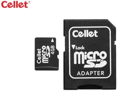 Карта памет Cellet microSD 4 GB за телефон на Palm Centro с адаптер за SD карта.
