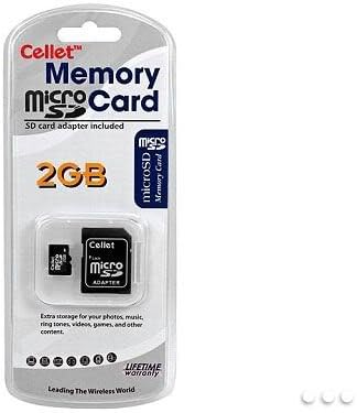 Карта памет Cellet microSD карта с обем 2 GB за телефон Nokia 7373 с адаптер за SD карта.