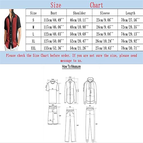 2023 Новата Мъжка Мода и Свободно време, за да е Подходяща По Цвят Риза с ревера и Копчета До половината ръкави, Тениска, Риза с къс ръкав, Къс