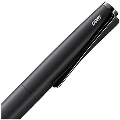 Химикалка писалка Lamy Studio 266 - Напълно Черна дръжка от неръждаема стомана с превръщането механизъм - Голям капацитет за зареждане с гориво - Средна ширина на линията - 1 Опаковка
