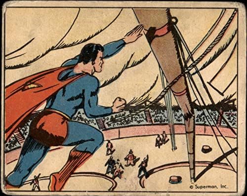 1940 Супермен 44 Катастрофа в цирка (пощенска Картичка) ДОБРЕ