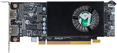 maxsun AMD Radeon RX 550 4 GB нисък профил Видеокарта Малък Форм-фактор за компютърни игри PC GPU GDDR5 ITX СФФ HDPC 128-Bit DirectX 12 PCI Express X16 3.0, HDMI, DisplayPort