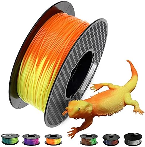 FARUTA Промяна на цвят, с температура на PLA 3D Принтер Нажежаема жичка 1,75 мм 500 г/250 g Материал за 3D печат (цвят от зелено до жълто 500 г)