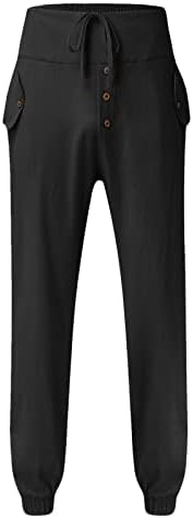 Панталони Fr за мъже, мъжки стил на Harun, моющийся памук, идеално еластичен колан, обикновен ежедневни панталони с голям поролоном