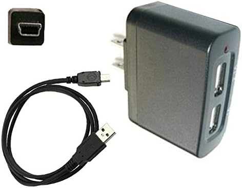 UpBright Нов Глобален ac/dc адаптер с два USB-порта + Смяна на USB кабел за Uniden Bearcat BC75XLT BC-75XLT Ръчен Скенер 5, захранващ Кабел, Конзола за Домашно Зарядно Устройство Мрежова захранване