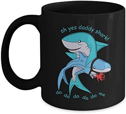 Oh Yes Татко Shark Do Do Do Кафеена чаша - най-Добрият подарък За татко - Кафеена Чаша Подарък за Деня На бащата За Него Чаша с 11 грама