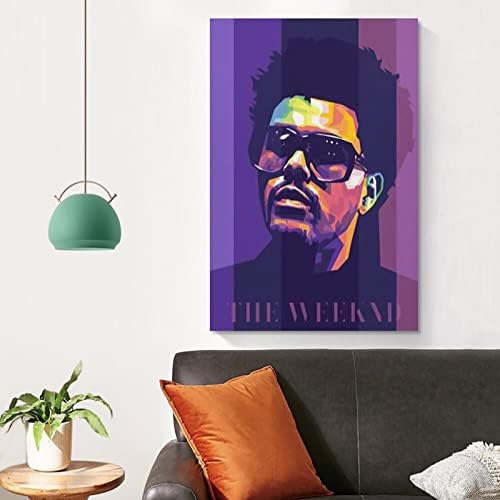 The Weeknd (4) Плакати върху платно Стенно Изкуство Спалня Офис Декор Подарък Без рамка-style12x18 инча (30x45 см)