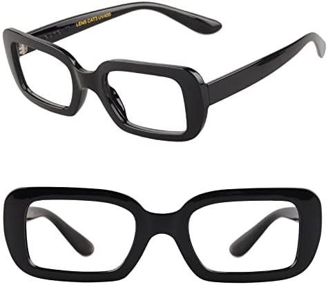 Ailebre Ретро Големи Сини Светозащитные Очила за Четене за Жени в Стила на Опра, Голяма Дебели Рамки, Дамски Очила за Четене, Кики