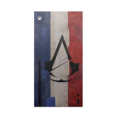 Дизайн на своята практика за главата Официално Лицензиран Assassin ' s Creed Флаг на Франция Unity Key Art Vinyl Стикер Детска Стикер на кожата, която е Съвместима с конзолата Xbox Series X и комплект контролери