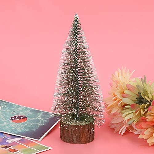 FECAMOS Led Коледна елха, Украса за Коледната елха, която лесно се съхранява в спалнята за публикуване (20 см Цветни светлини + функция за мигане)