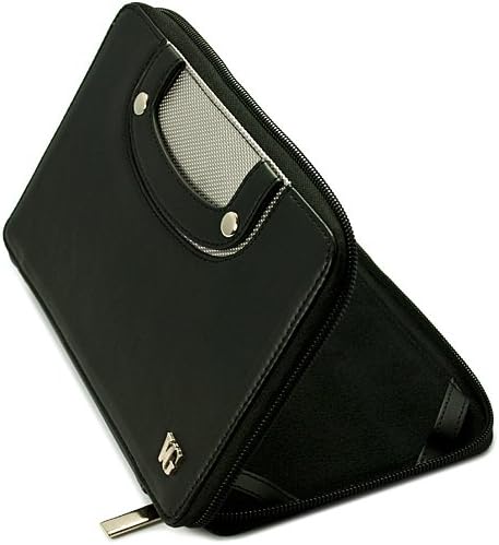 Черно Моля, Кожен калъф Melrose за носене с Дръжки за таблет Kindle Fire HD с 7-инчов LCD дисплей, Wi Fi 8 GB, последно поколение