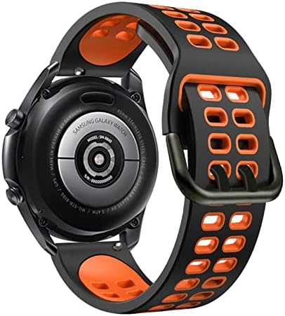 COEPMG 20 мм Въжета за смарт часа на Samsung Galaxy Active 2 40 44/3 41 мм Каишка Спортен Наручный Гривна Watch4 40 44 мм Класически 42 46 мм Correa (Цвят: черен на жълто Размер: за Ticwatch 2/ E)